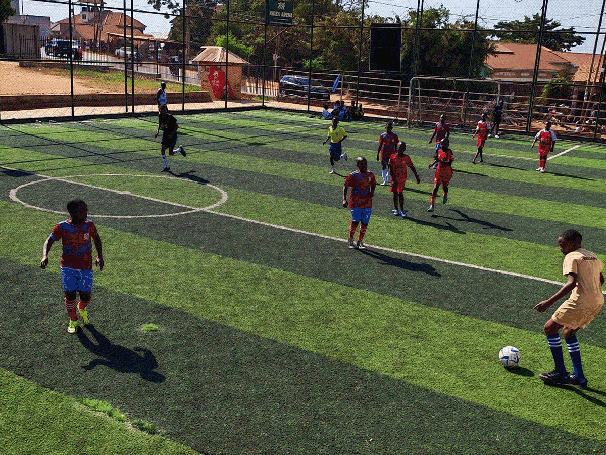Academy training session on the Kidza Arena pitch